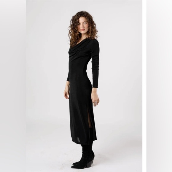 NwT Band of the Free Slinky Black Annabelle Whimsigoth Witchy Party Dress Size M - Picture 8 of 11